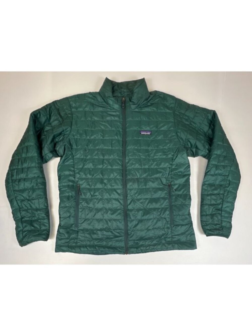 Patagonia Men’s XL Green Quilted Puffer Jacket Full Zip Lightweight PrimaLoft